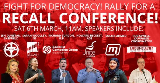 Recall conference rally poster