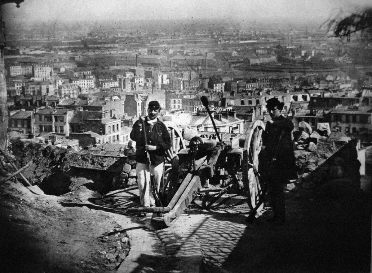 Barricade rue de la Bonne Montmartre Commune Paris 1871