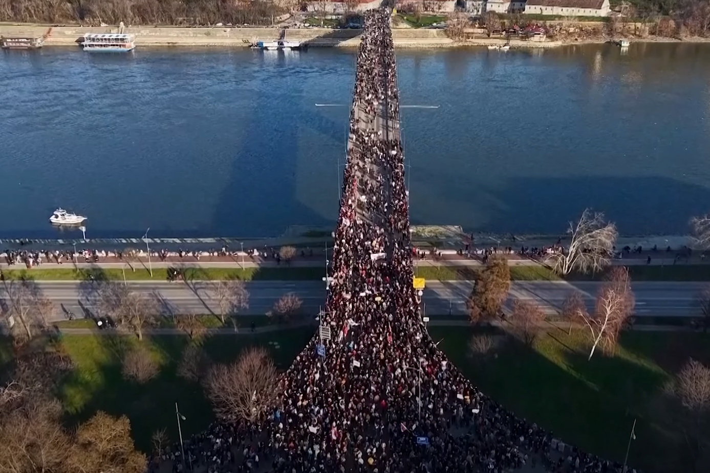 Manifestation en Serbie