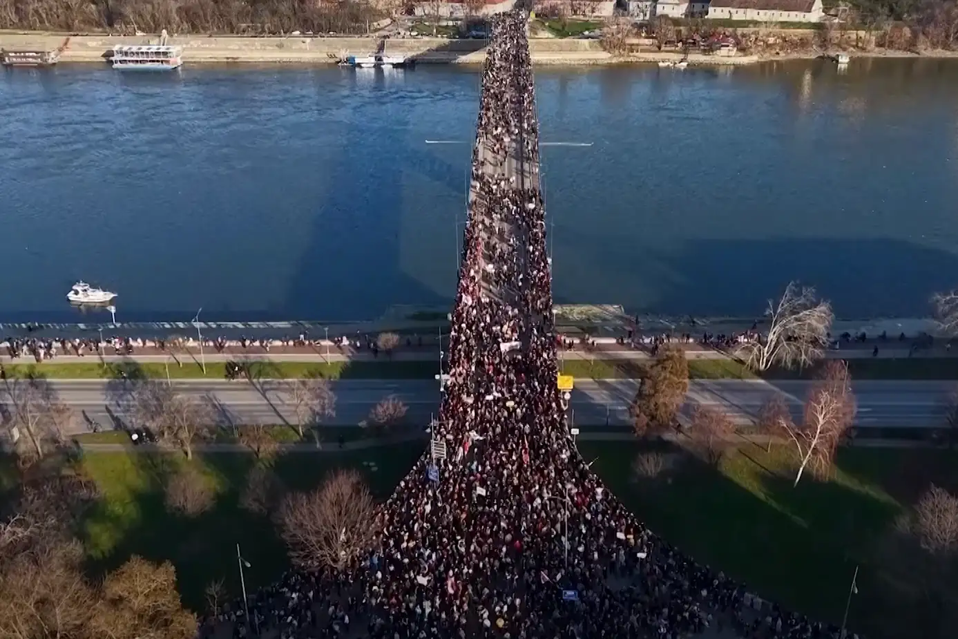 Manifestation en Serbie