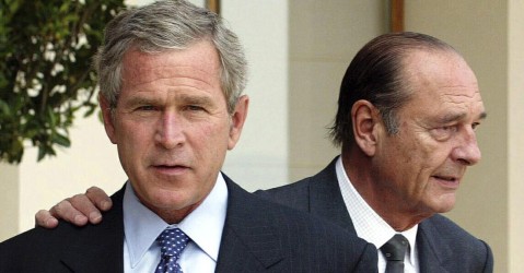 Bush et Chirac