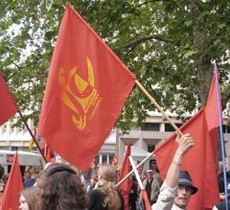 Drapeaux Jeunes Communistes
