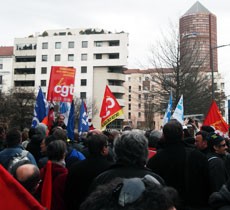 Manifestation éboueurs Lyon