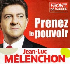 Affiche Mélenchon Front De Gauche