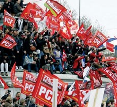 drapeaux Front De Gauche PCF Communiste