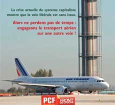 PCF campagne nationalisation d’Air France