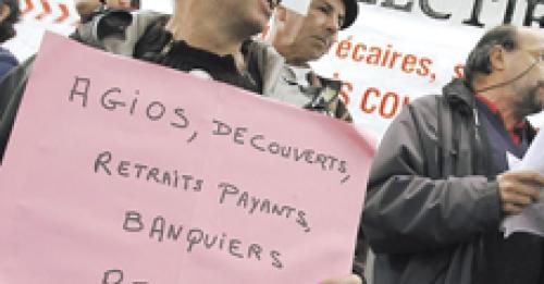 Manifestation Banquiers rendez l'argent